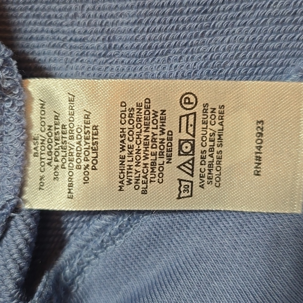 LOFT Petite Eyelet Mixed Media Short Sleeve Sweatshirt - Picture 7 of 10